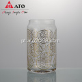 Clear Rattan & Blossom Drink caneca requintada copo de vidro impresso